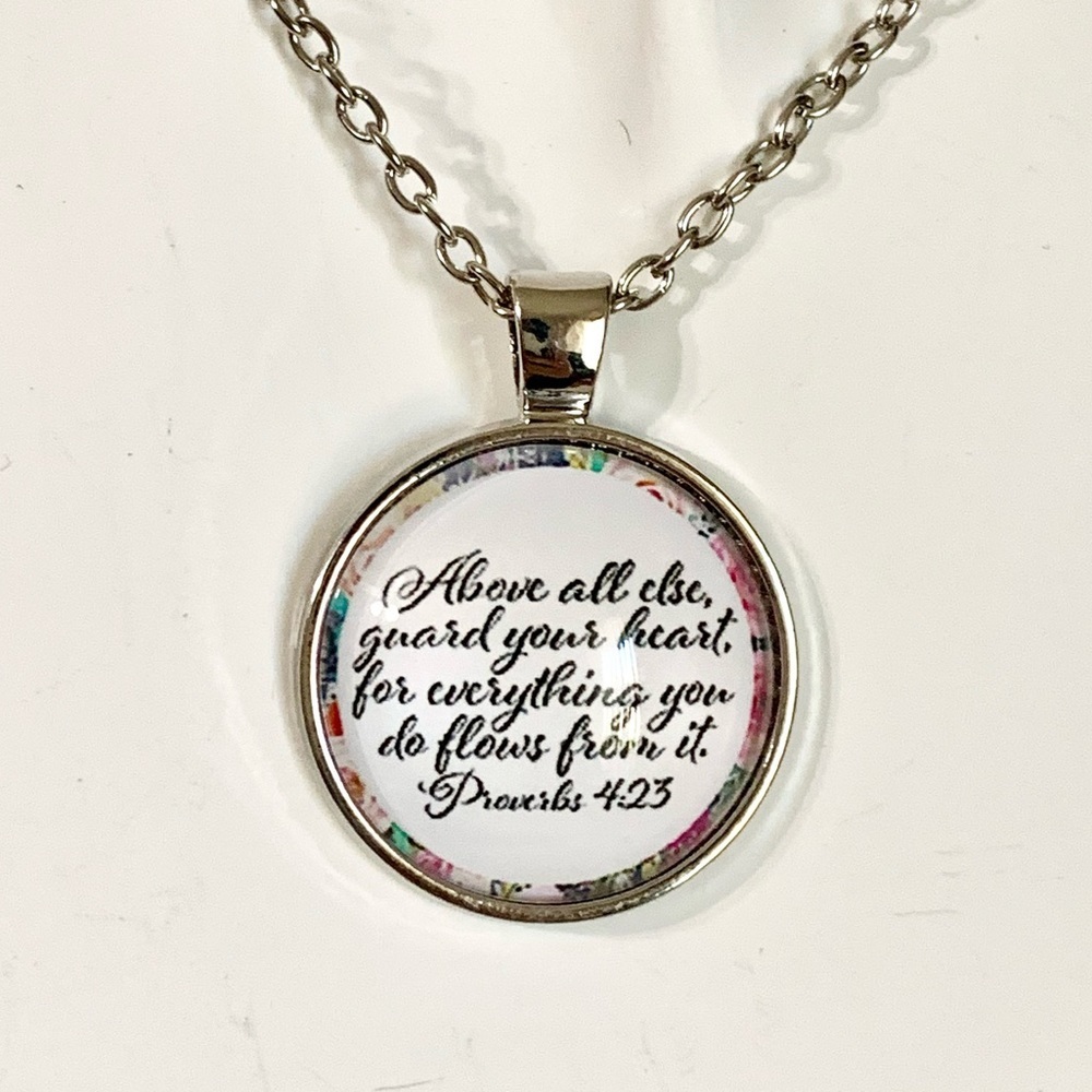 Faith based pendant necklace.